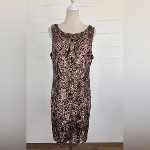 Vince Camuto Fitted Sequin Dress